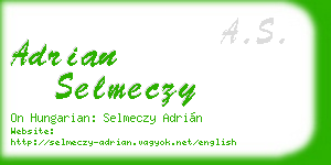 adrian selmeczy business card